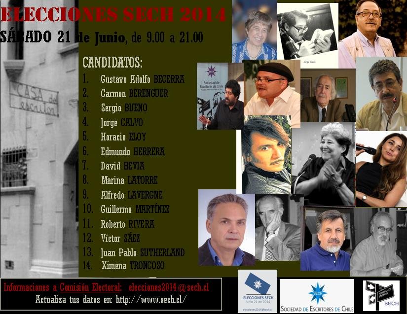 LOS ROSTROS DE LOS 14 CANDIDATOS A LAS ELECCIONES SECH