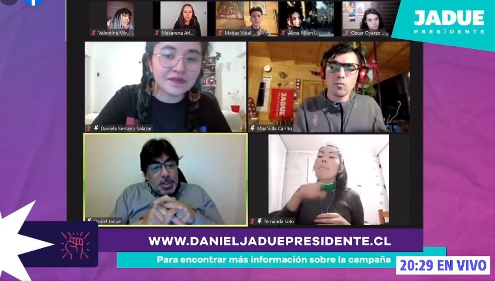 Jóvenes se reunieron con Daniel Jadue para entregar propuestas