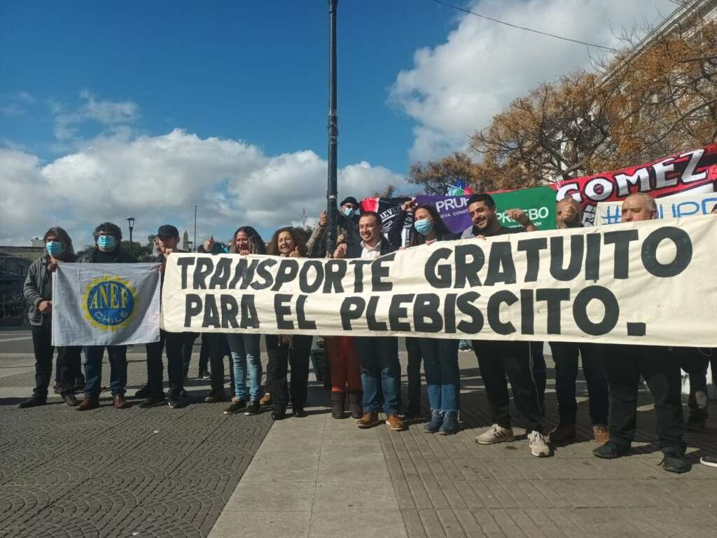 Solicitan transporte público gratuito para el día del plebiscito constitucional